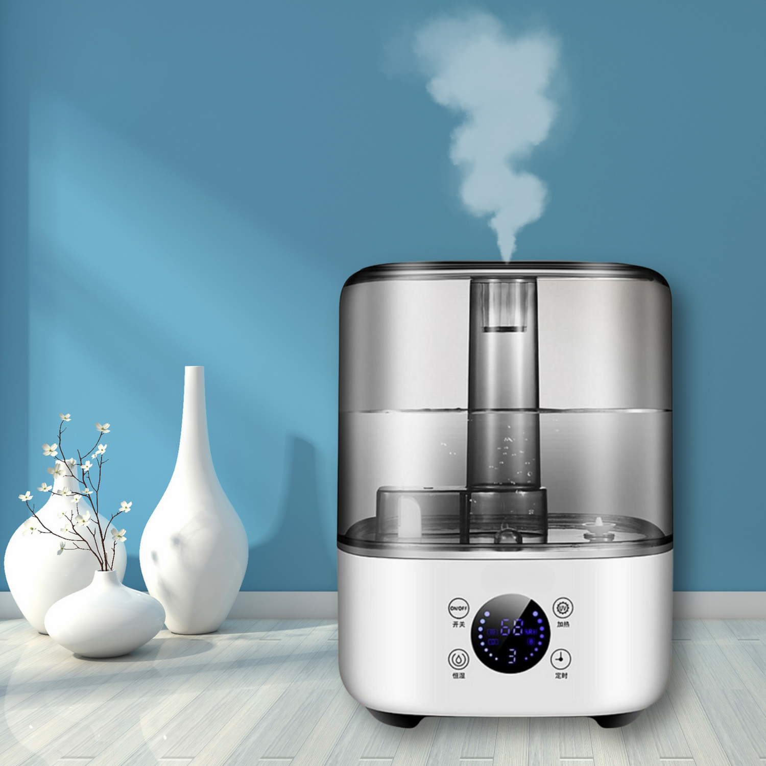 Humidificateur d’air ultra-silencieux et grande capacité AERENZA | Idéal bébé & allergies