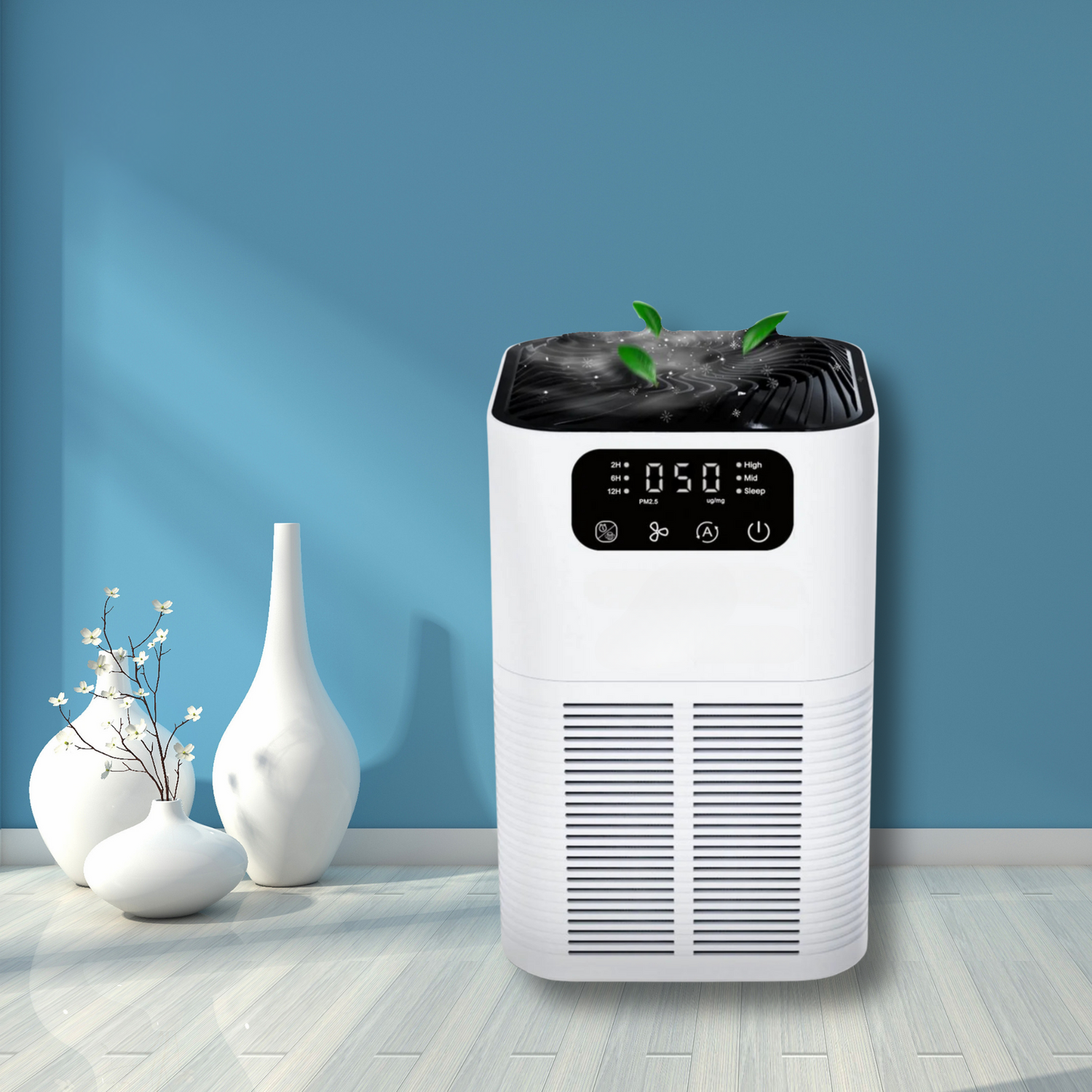 Purificateur d’air HEPA et ionisation AERENZA | Élimine 99,9% des allergènes et virus